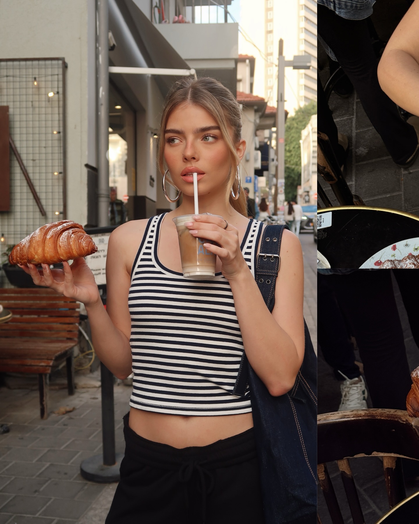 Morning in the city. ☕️
Wearing our new Stretching collection.