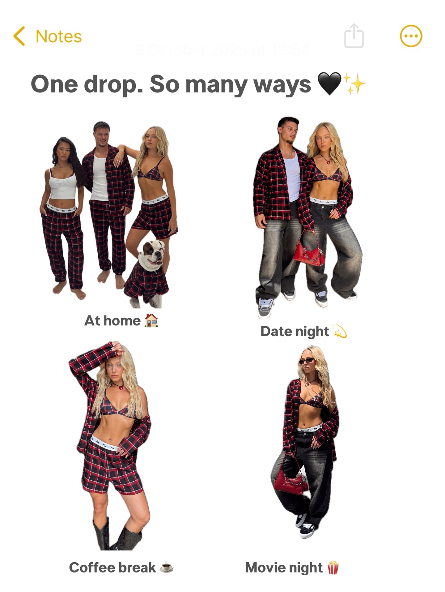 One drop, so many ways ♥️🖤